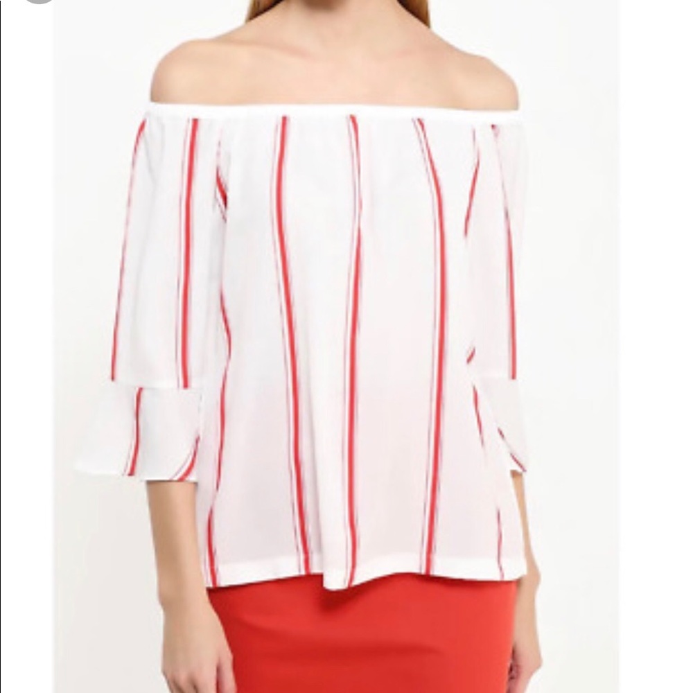 Banana republic off the shoulder top sz M